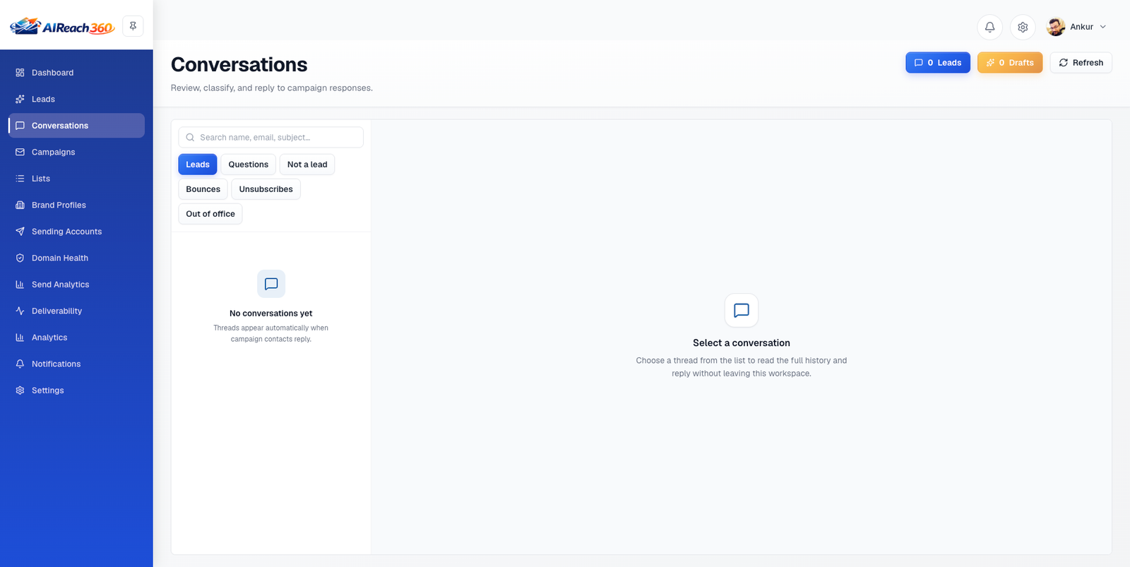 Conversations / unified inbox